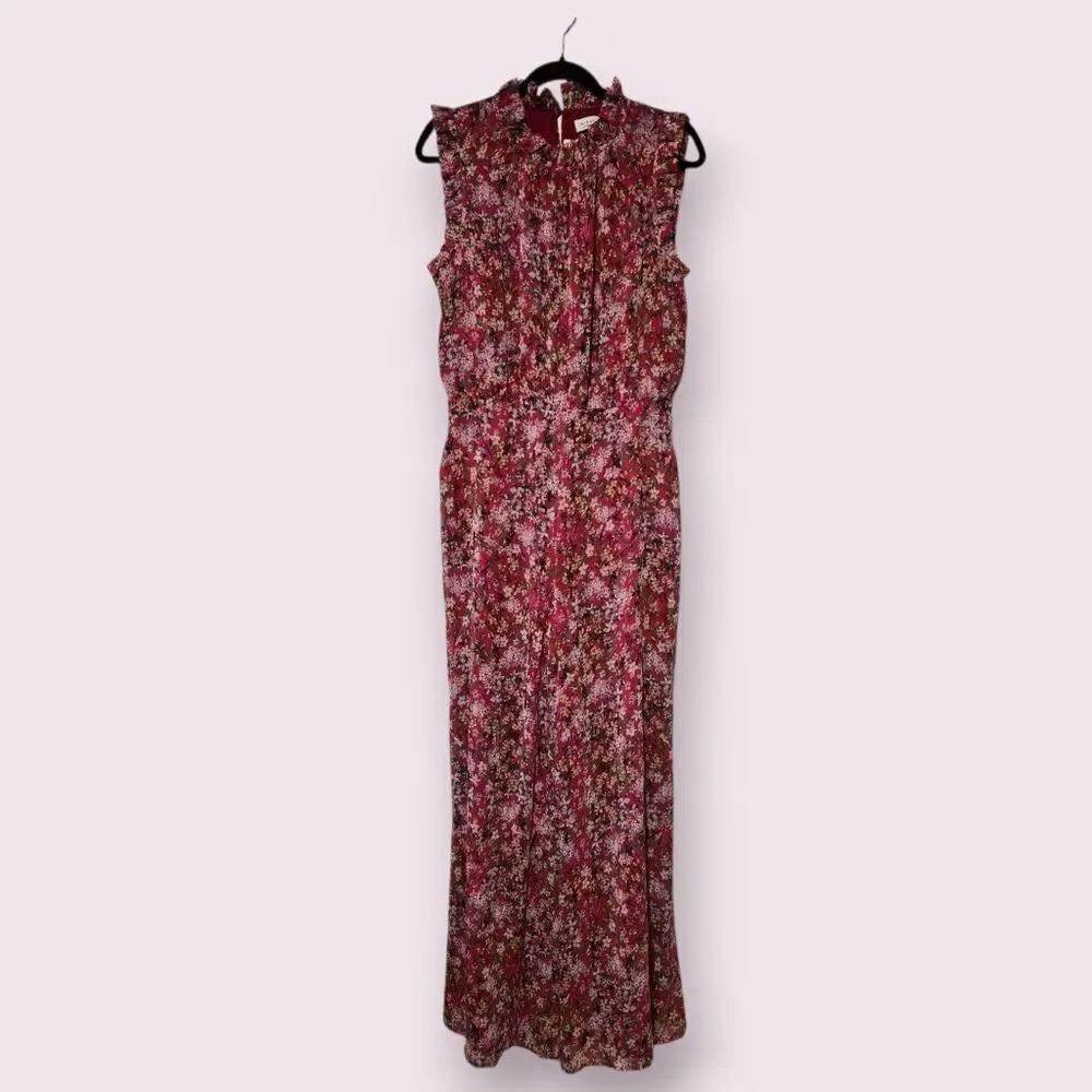 NWT Anthropologie Ali & Jay Floral Ruffled Troubadour Jumpsuit Size  L